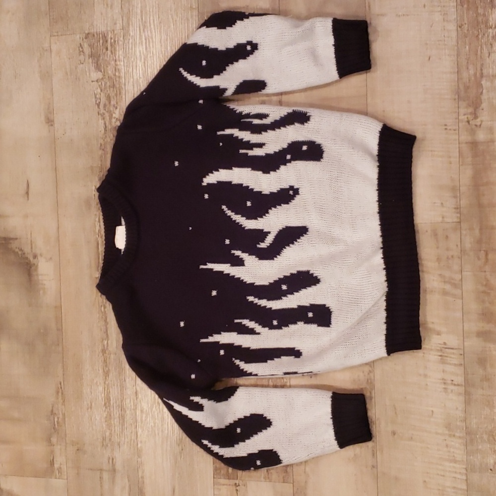 MY FAV little boy's white flame sweater
